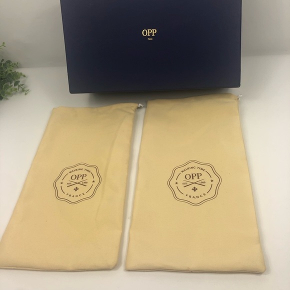 Opp FRANCE Empty Shoe Box With Dust Bags AUTHENTIC - Picture 12 of 12